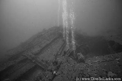 HMS Hermes wreck penetration
